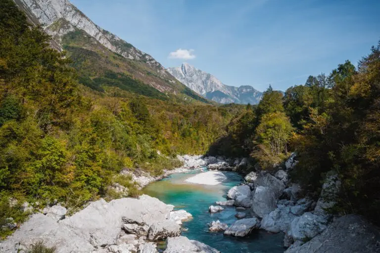 Paysage rivière soca fluss
